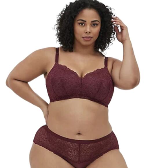 Torrid NWT Lightly Lined Everyday Wire-Free Bra Red 360° Back Smoothing 46DDD - Picture 3 of 11